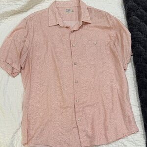 Faherty Men's Light Pink Button Down Shirt